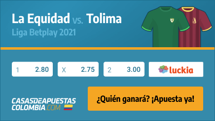 Apuestas y Pronósticos La Equidad vs. Tolima 14/06/21 - Liga Betplay 2021 - Casasdeapuestas-colombia.com