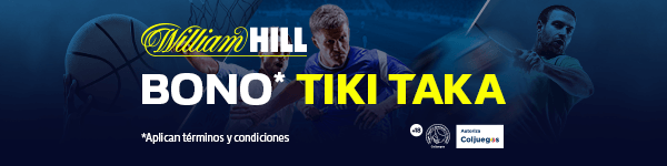 Bono de bienvenida William Hill Tiki Taka para Colombia