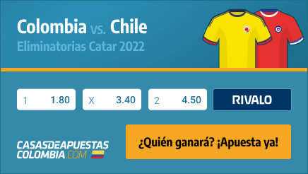 Pronósticos Colombia vs. Chile 09/09/2021 - Eliminatorias Catar 2022 - casasdeapuestas-colombia.com