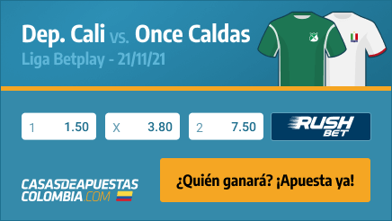 Apuestas Pronósticos Deportivo Cali vs. Once Caldas - Liga Betplat 21/11/21 - Casasdeapuestas-colombia.com