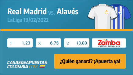 Apuestas Real Madrid vs. Alavés - LaLiga 19/02/2022 Pronósticos en Casasdeapuestas-colombia.com