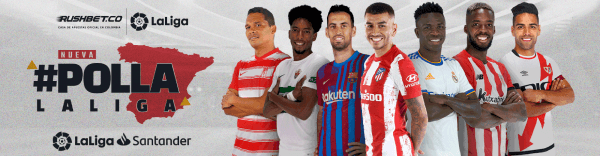 Promo Rushbet Polla LaLiga - Banner 08/02/2022