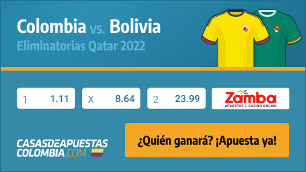 Apuestas Pronósticos Colombia vs. Bolivia - Eliminatorias Qatar 2022 24/03/22