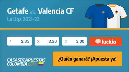 Cuotas de apuestas Getafe vs. Valencia CF LaLiga 12/03/22 en Casasdeapuestas-colombia.com
