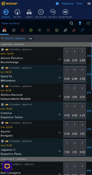 Mozzarbet App: Aplicación de apuestas para Android/iOS en casasdeapuestas-colombia.com