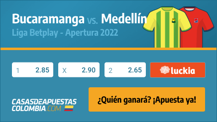 Apuestas Bucaramanga vs. Independiente Medellín - Liga Betplay 23/04/22 en casasdeapuestas-colombia.com