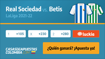 Apuestas Real Sociedad vs. Betis - LaLiga 15/04/22 en casasdeapuestas-colombia.com