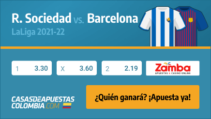 Apuestas Real Sociedad vs. Barcelona FC en LaLiga 21/04/22 en casasdeapuestas-colombia.com