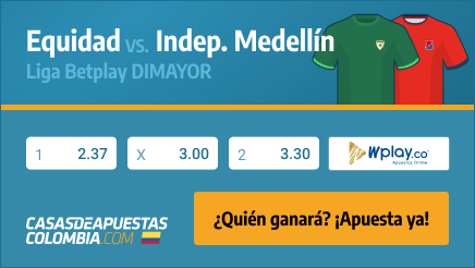 Apuestas Pronósticos Equidad vs. Independiente Medellín - Liga Betplay 16/06/22