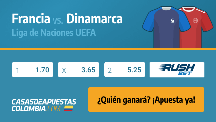 Apuestas Pronósticos Francia vs. Dinamarca - Liga de Naciones UEFA 03/06/2022 