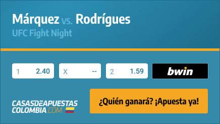 Apuestas Pronósticos Márquez vs. Rodrigues - UFC Fight Night 18/06/22