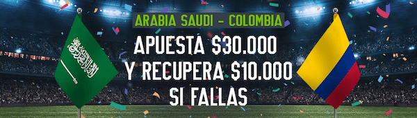 Promo Arabia Saudita vs. Colombia en Codere