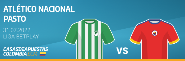 Pronósticos Apuestas Atlético Nacional vs. Deportivo Pasto en Liga Betplay - 31-0-22