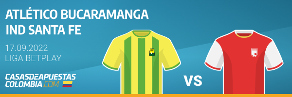 Pronósticos para el partido de la Liga Betplay entre el Bucaramanga y el Independiente Santa Fe - 17-09-2022