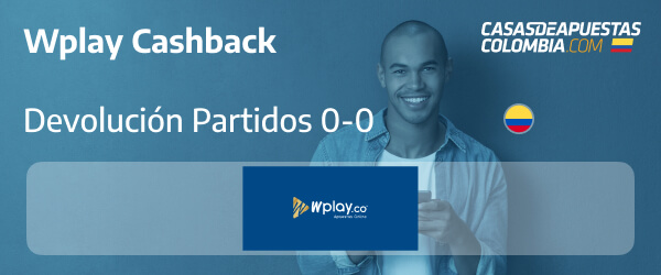 Promoción Wplay - Wplay te devuelve tu apuesta perdida si el resultado final es 0-0