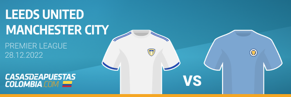 Cuotas Codere para el Leeds vs. Manchester City de la Premier League - 28-12-2022