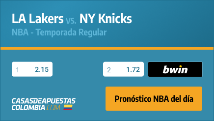 Pronóstico del día NBA Bwin - Los Angeles Lakers vs. New York Knicks 31-01-2023