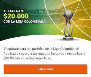 Luckia te regala una apuesta gratis de $20.000 si apuestas en la Liga Colombiana