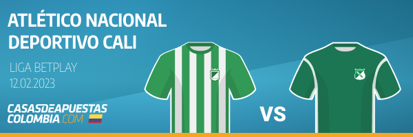 Apuesta con Rivalo en el Atlético Nacional vs. Deportivo de Cali de la Primera A - 12-02-2023