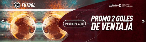 Promoción Sportium - Si tu equipo logra dos goles de ventaja ganas la apuesta