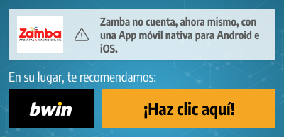 Zamba App no disponible - Bwin App Móvil