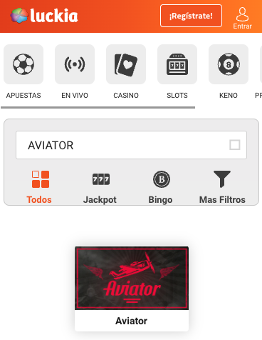 juego aviator en luckia