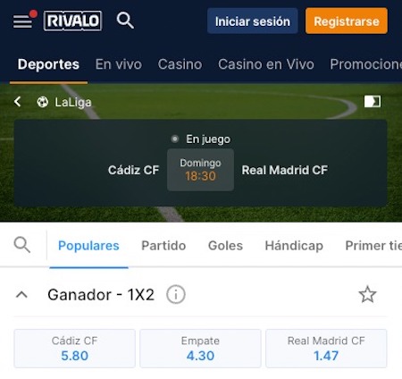 resultados y cuotas cadiz vs real madrid