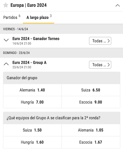 apuestas eurocopa