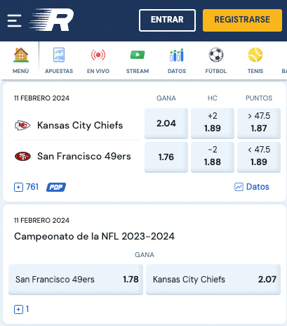 apuestas de la final de la nfl