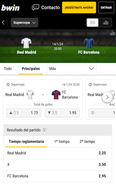 real madrid vs barcelona apuestas