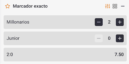 resultados y cuotas millonarios vs junior de superliga