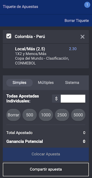 colombia vs peru: pronostico y apuestas