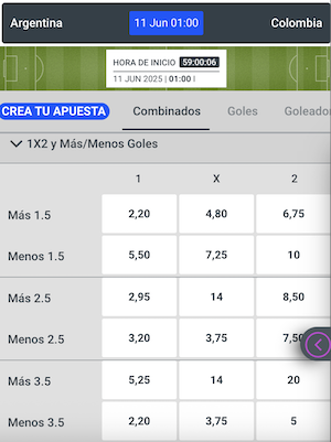 argentina vs colombia: pronostico y apuestas