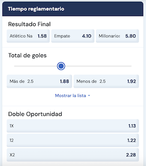 pronostico atletico nacional vs millonarios
